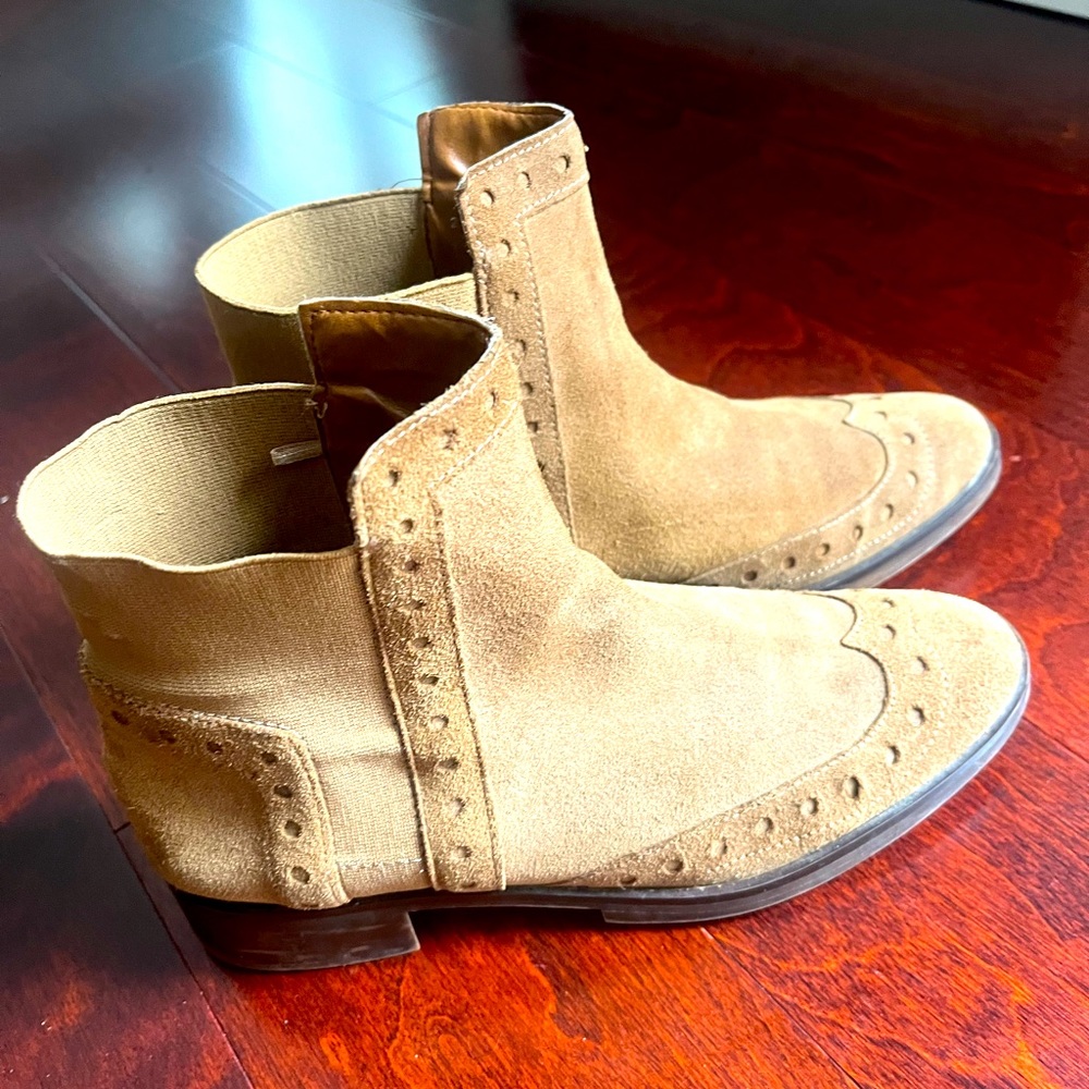 Beautiful Zara Basic Ankle Suede Boot - image 2